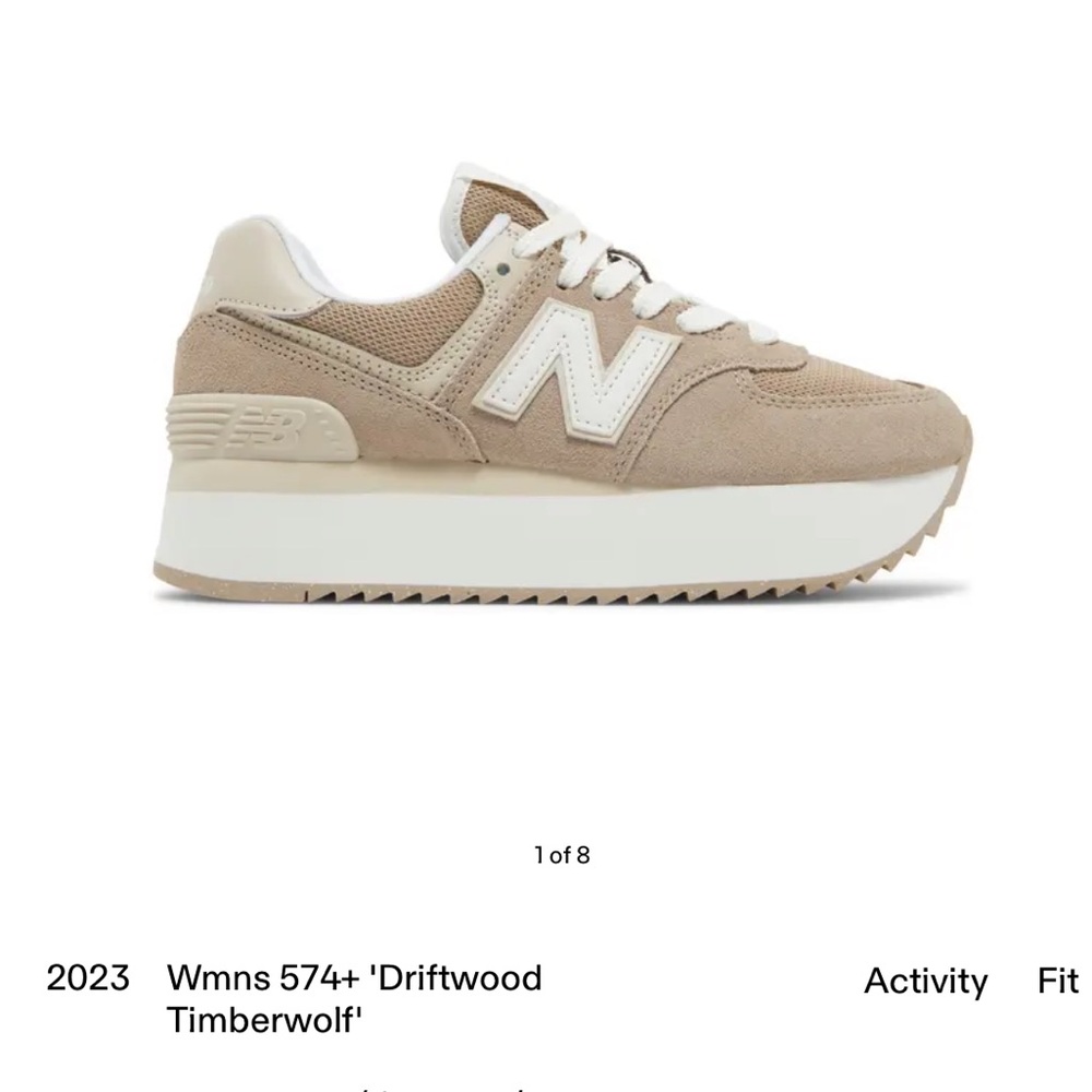 Women’s New Balance 574+ Stacked Timberwolf Driftwood